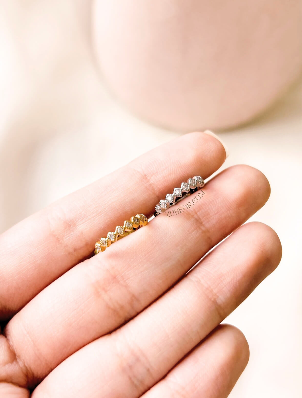 Earcuff simple rombo cristal 6