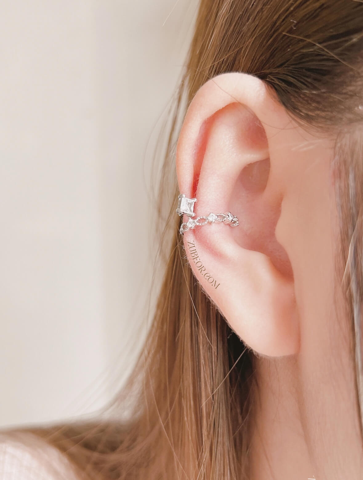 Earcuff cristal doble 2
