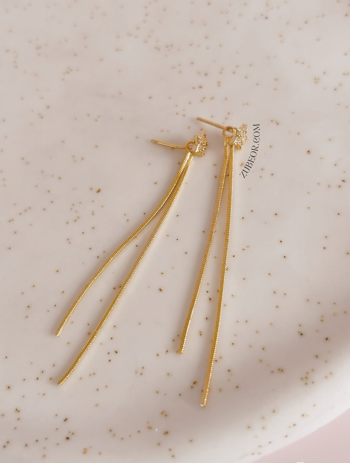 Aretes stud estrella y colgante 2