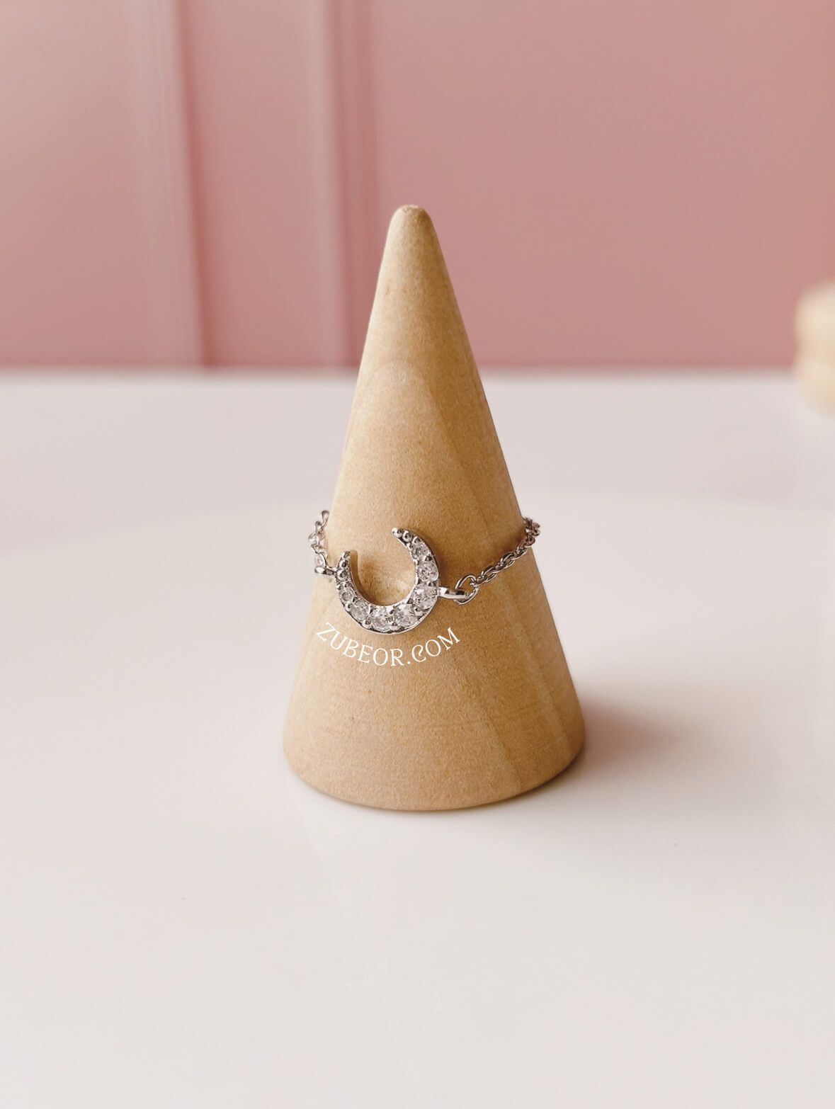 Anillo ajustable luna y estrella 3