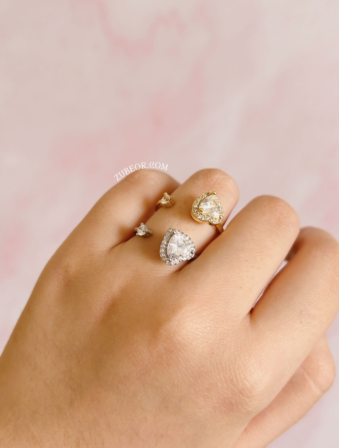 Anillo anti ansiedad corazón 2