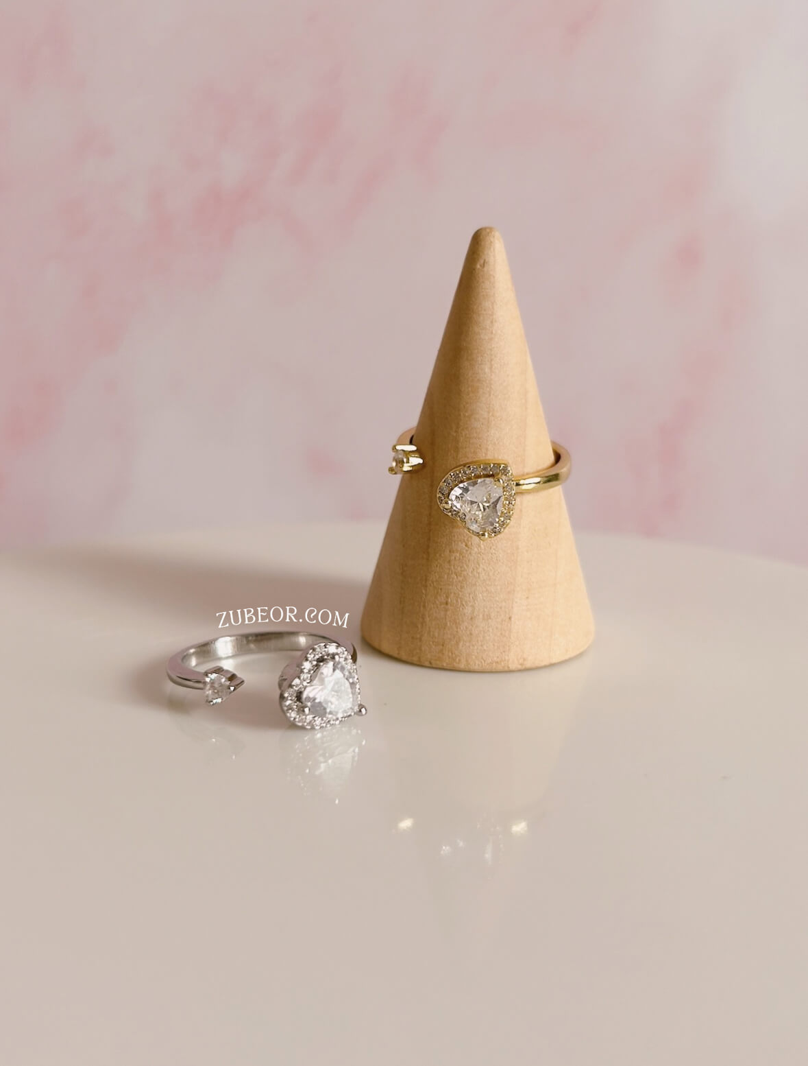 Anillo anti ansiedad corazón 3
