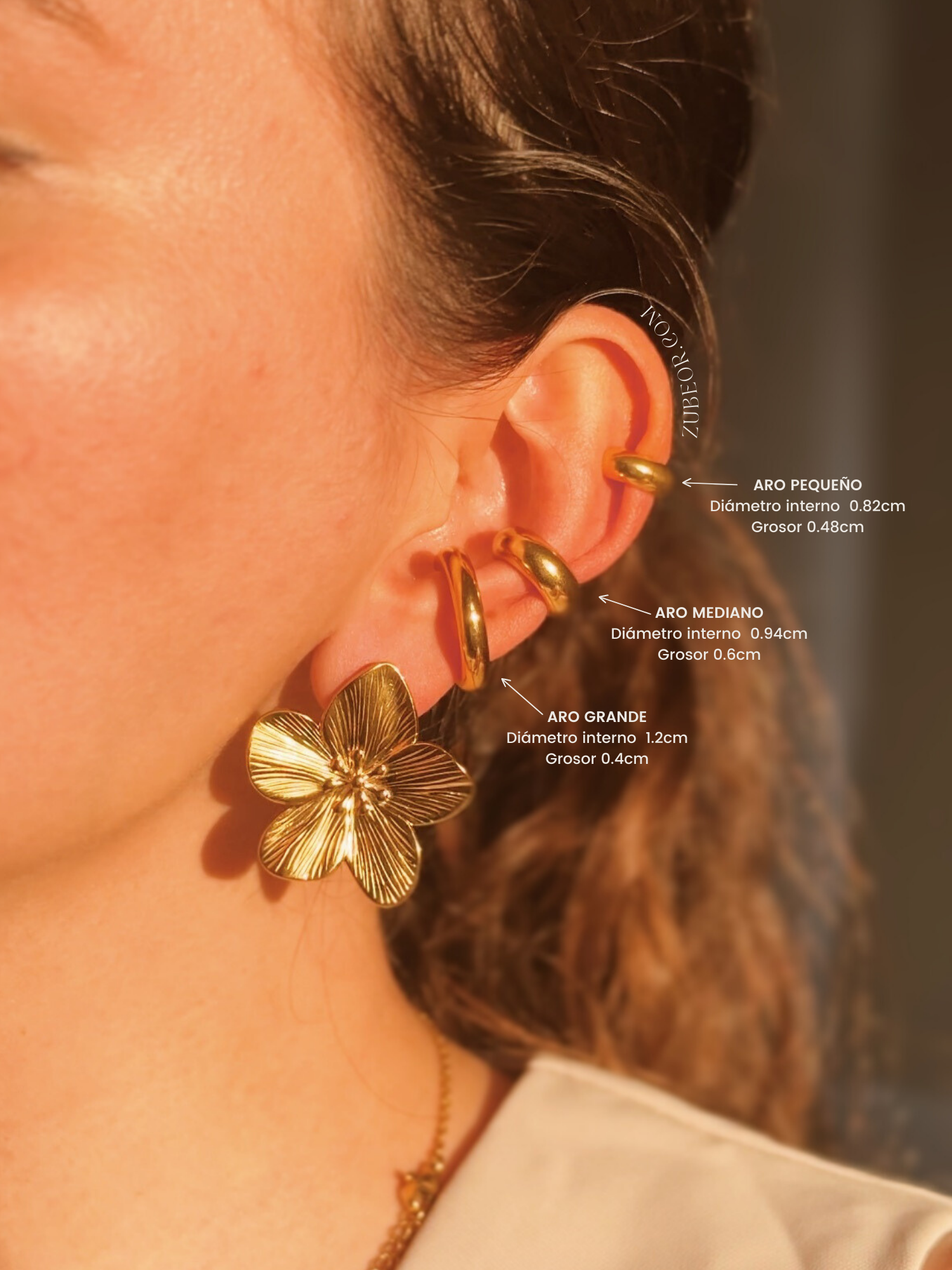 Earcuff liso aro mediano 6
