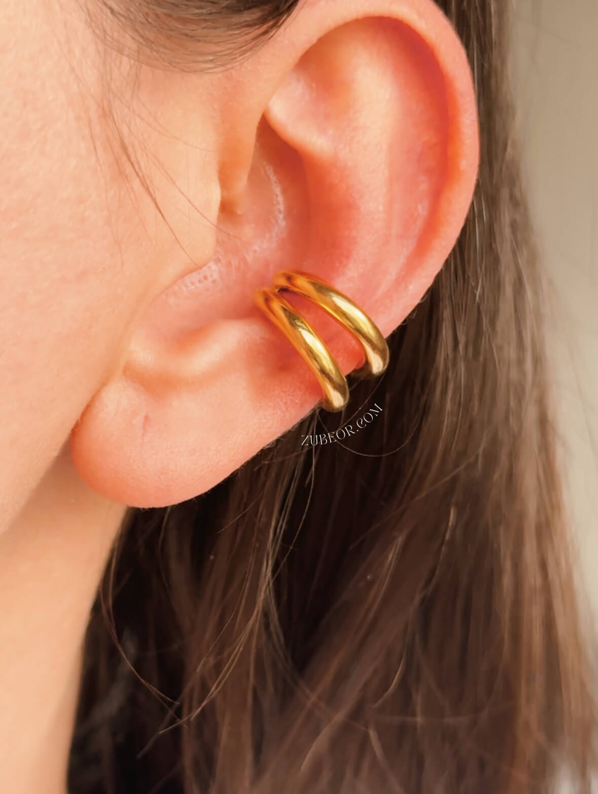 Earcuff liso aro doble 2
