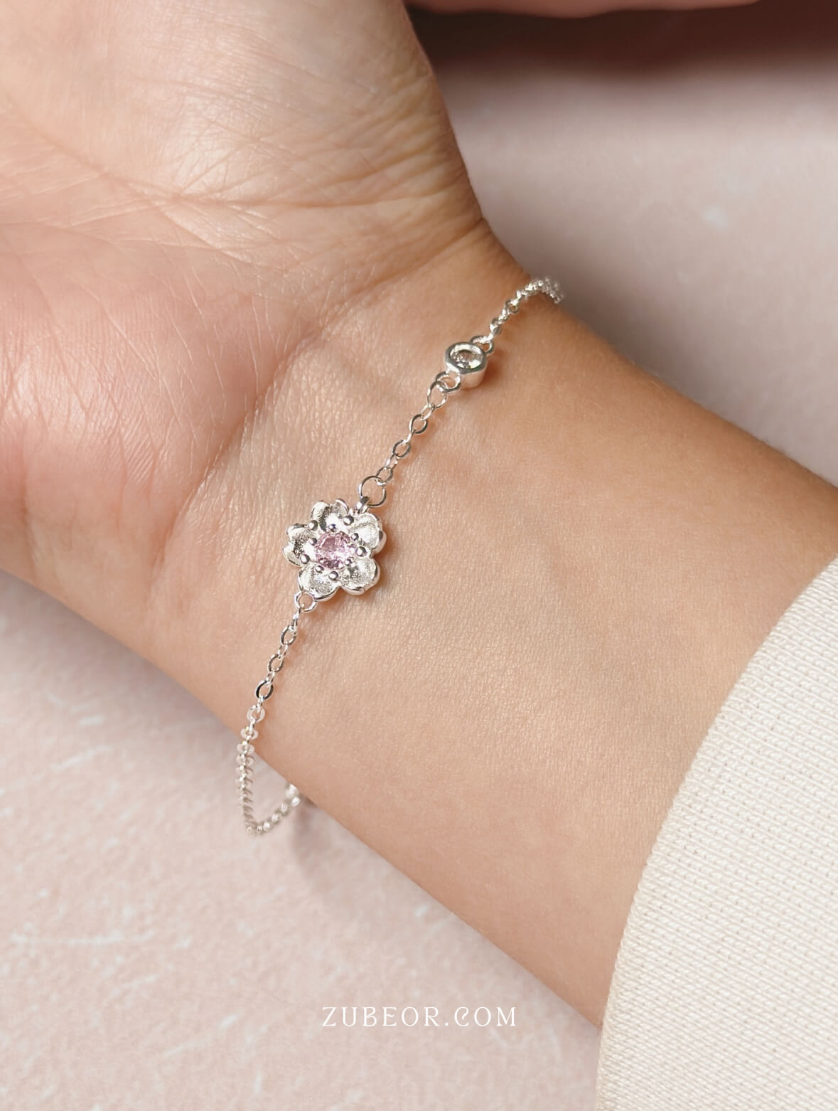 Pulsera sakura rosa 3