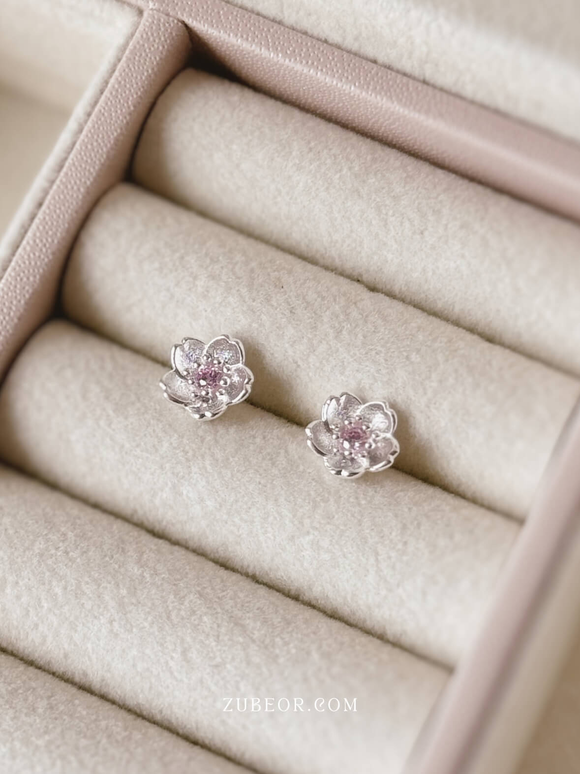 Aretes sakura rosa 4