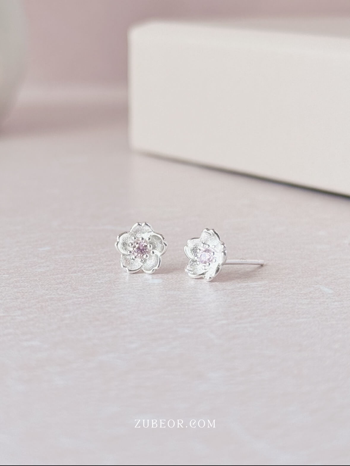 Aretes sakura rosa 3