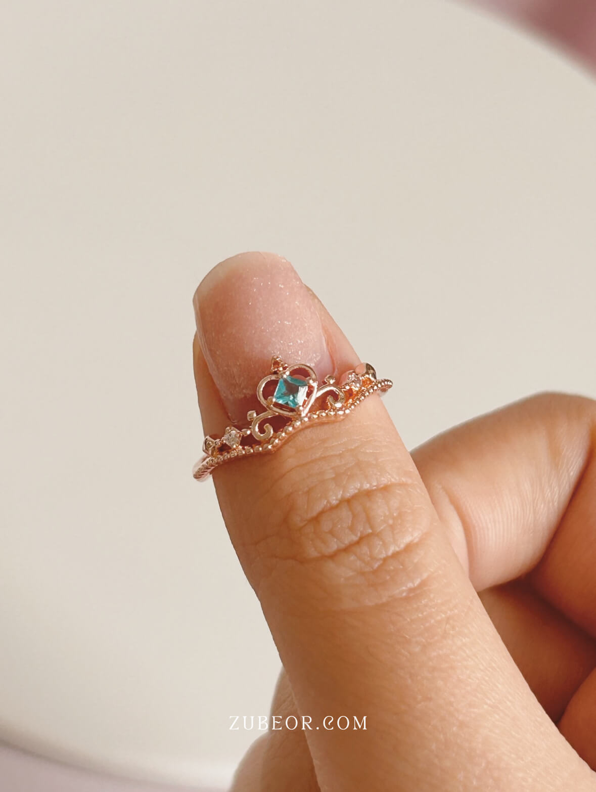 Anillo corona cenicienta / oferta por pequeño daño 3