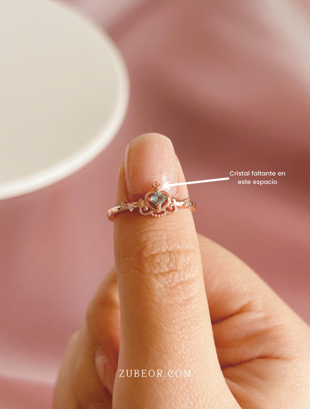 Anillo carroza cenicienta / oferta por pequeño daño 2