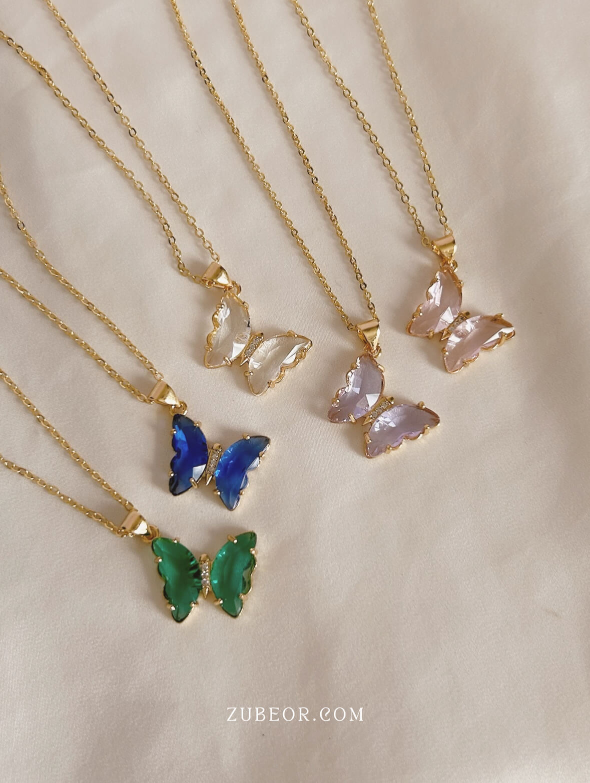 Cadena mariposa cristal 2