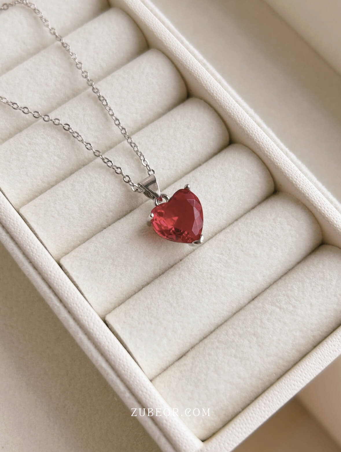 Cadena corazón rojo 2