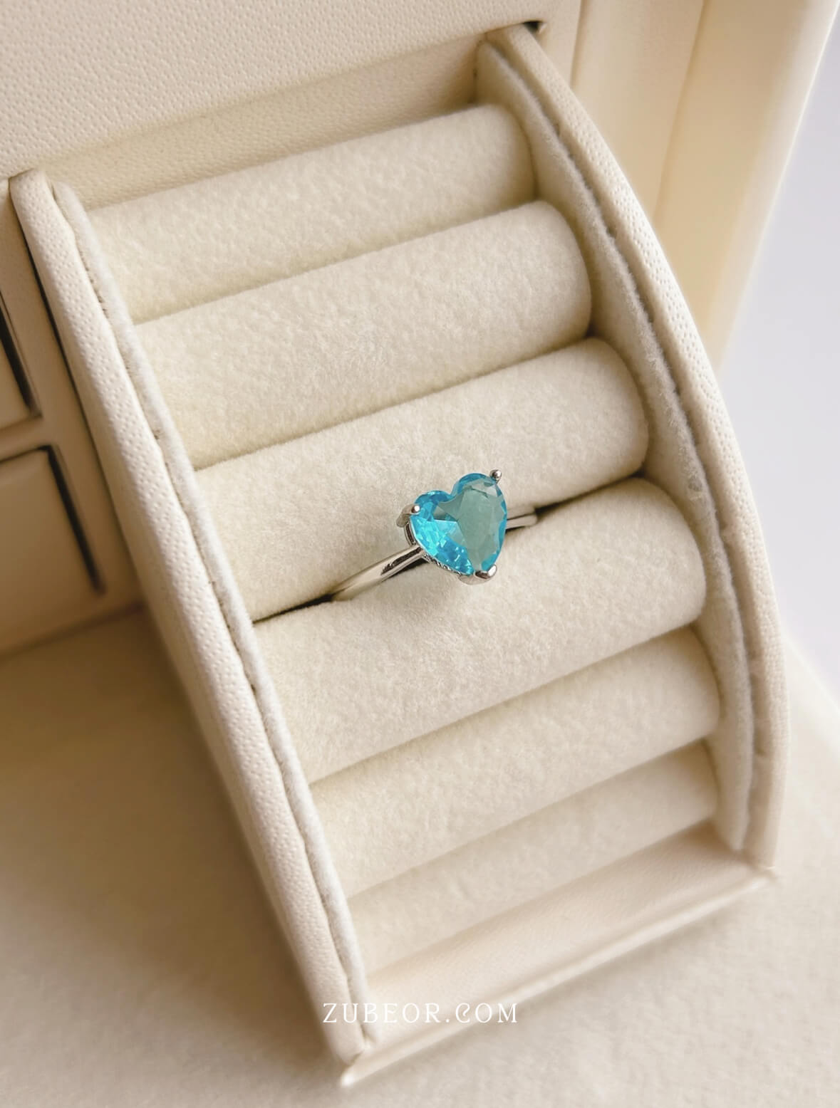 Anillo corazón Aqua 2