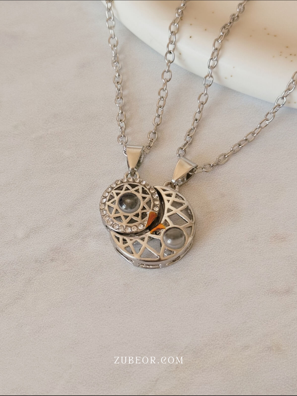 Set de cadenas sol y luna 100 te amo 5