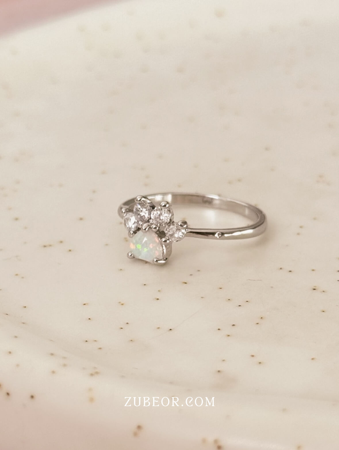 Anillo huella ópalo 3
