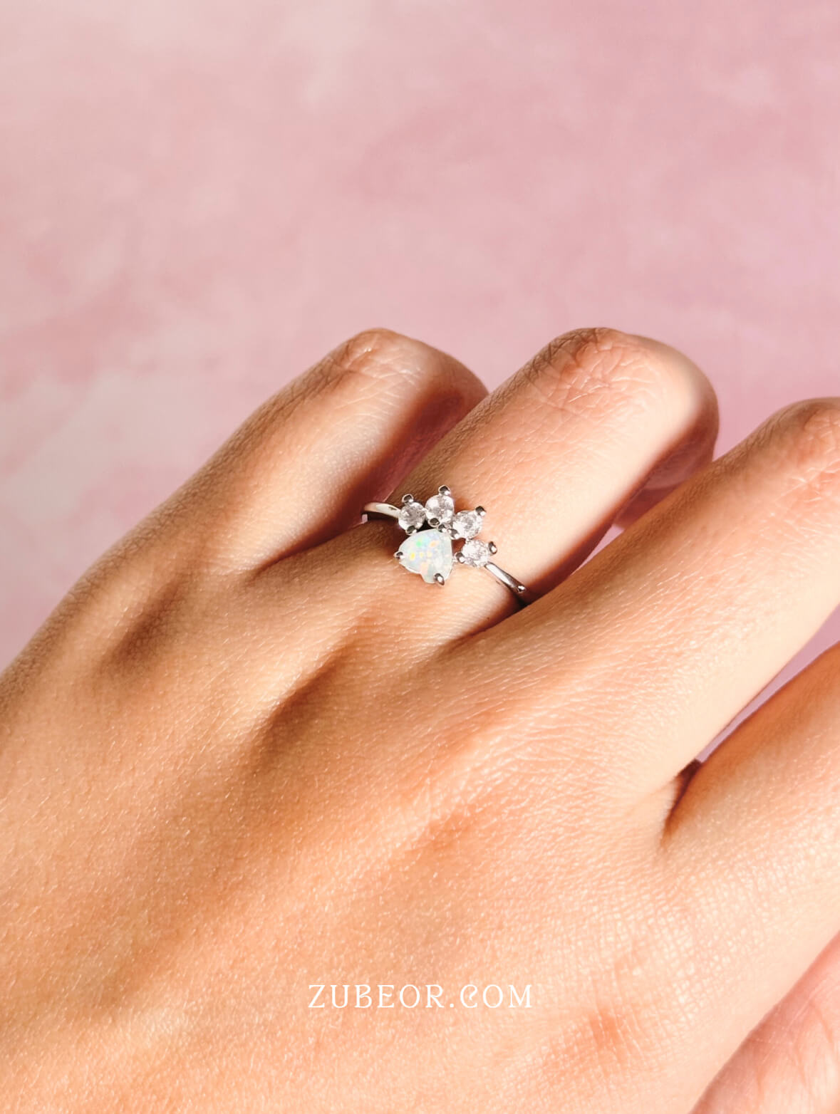 Anillo huella ópalo 2