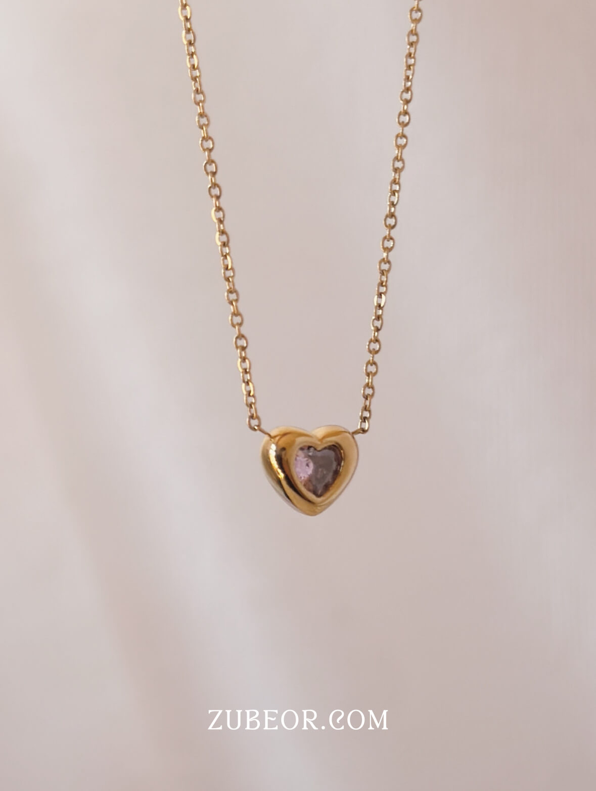 Cadena corazón cristal 2
