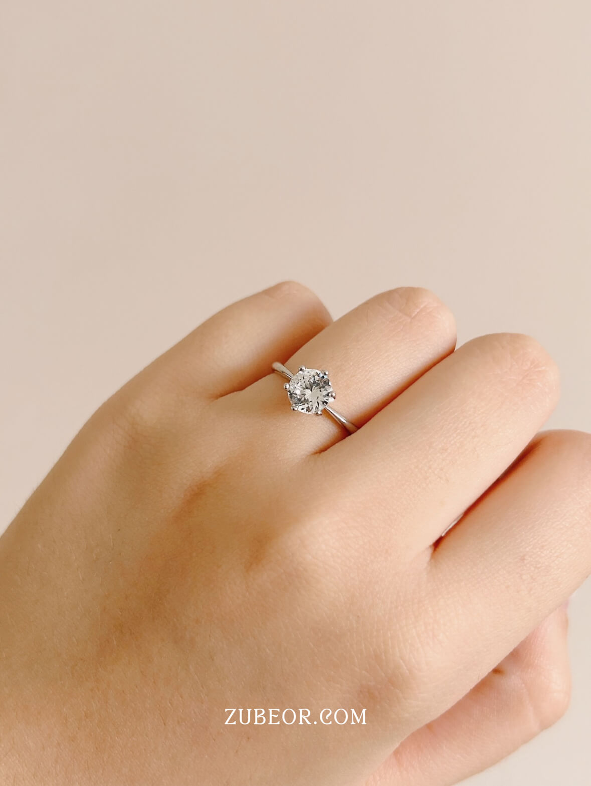 Anillo cristal blanco 5
