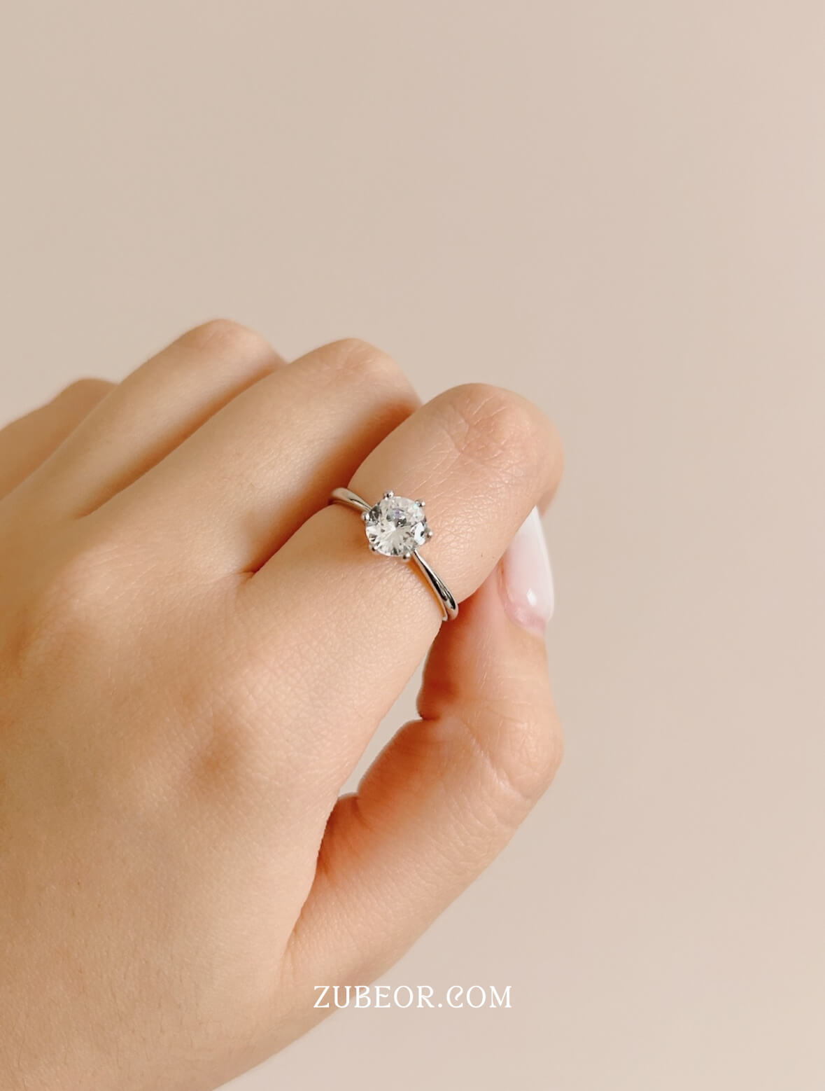 Anillo cristal blanco 2