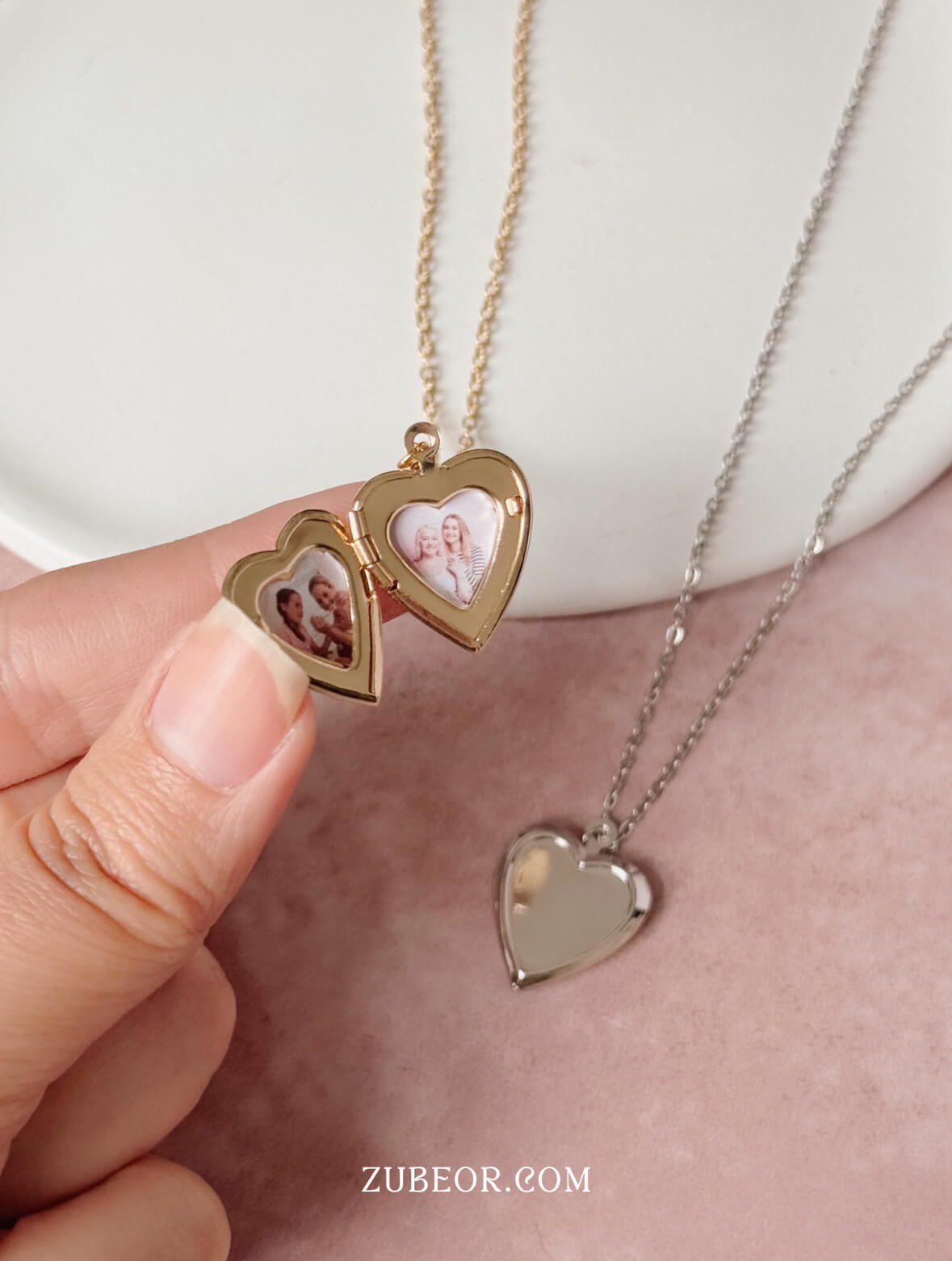 Relicario corazón liso 2