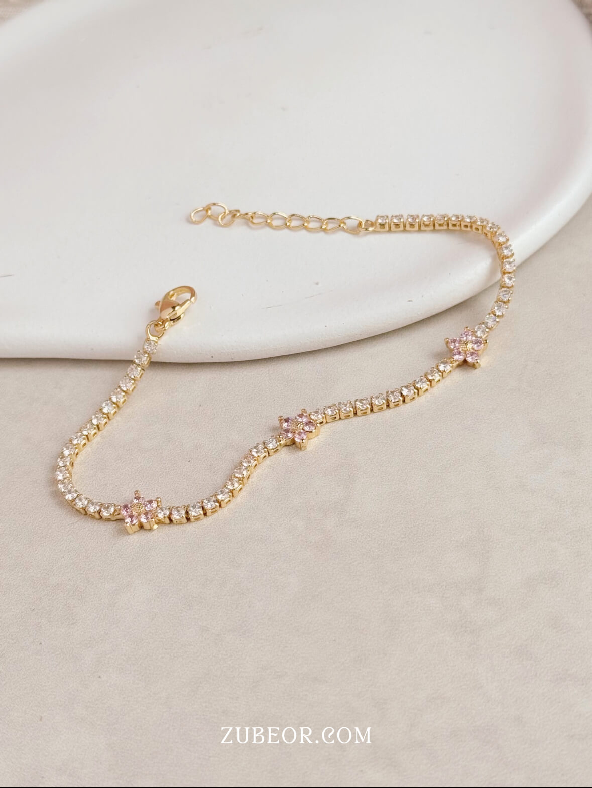 Pulsera sakura cristales 3