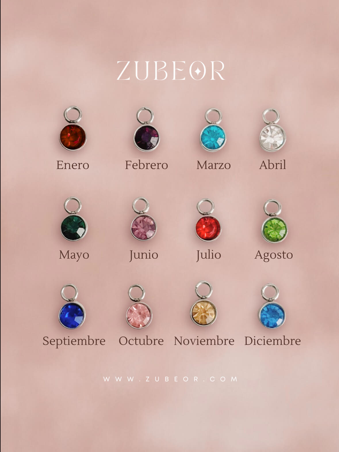 Dijes de cristal mes pequeño 4