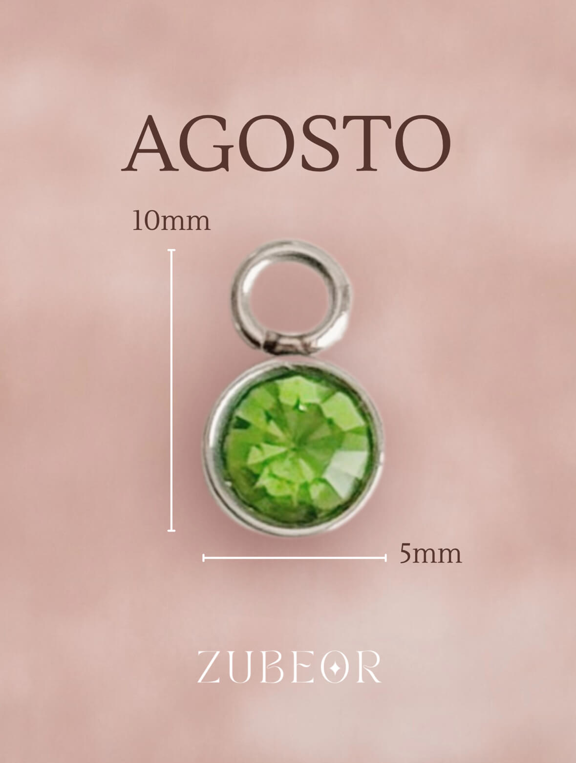 Dijes de cristal mes pequeño 18