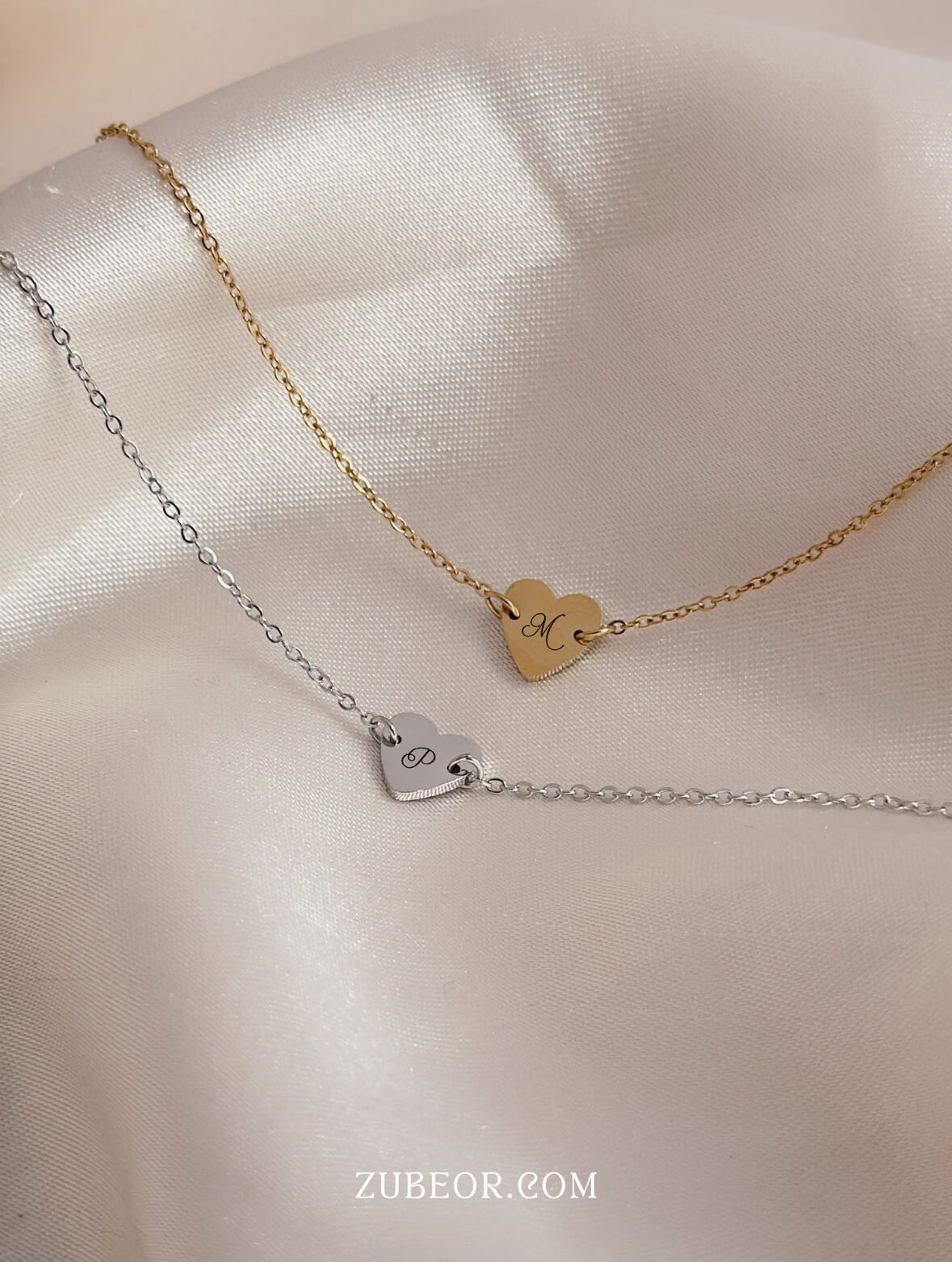 Pulsera corazón con inicial 5