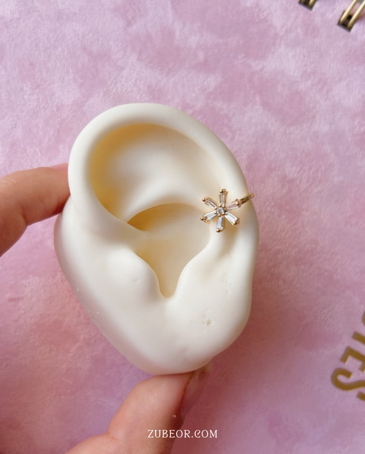 Earcuff copo de nieve 2