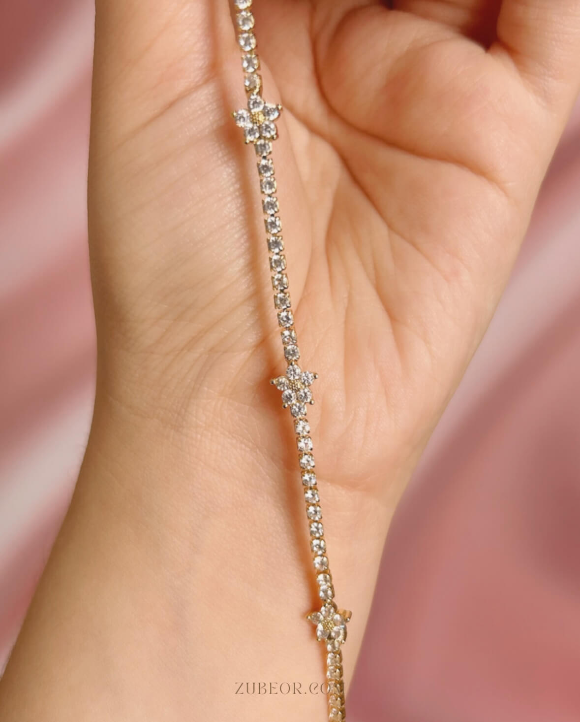 Pulsera sakura cristales 4