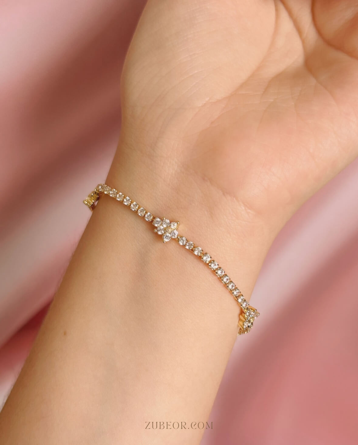 Pulsera sakura cristales 2