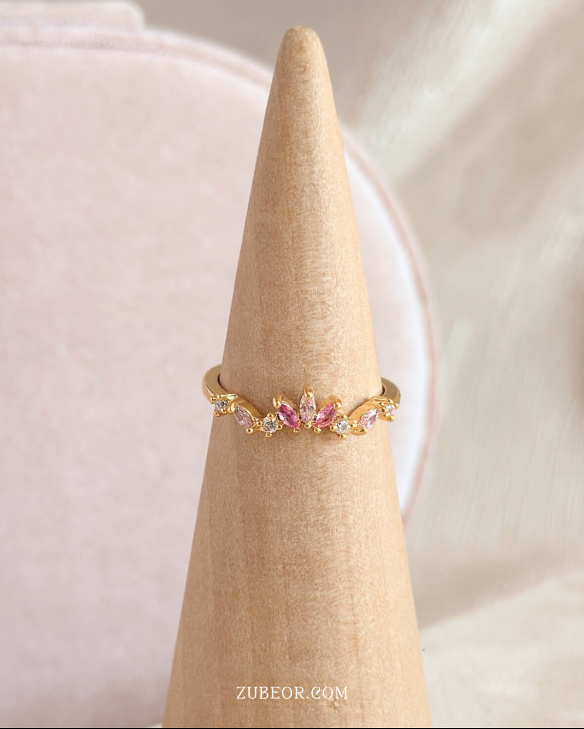 Anillo corona rosa 3