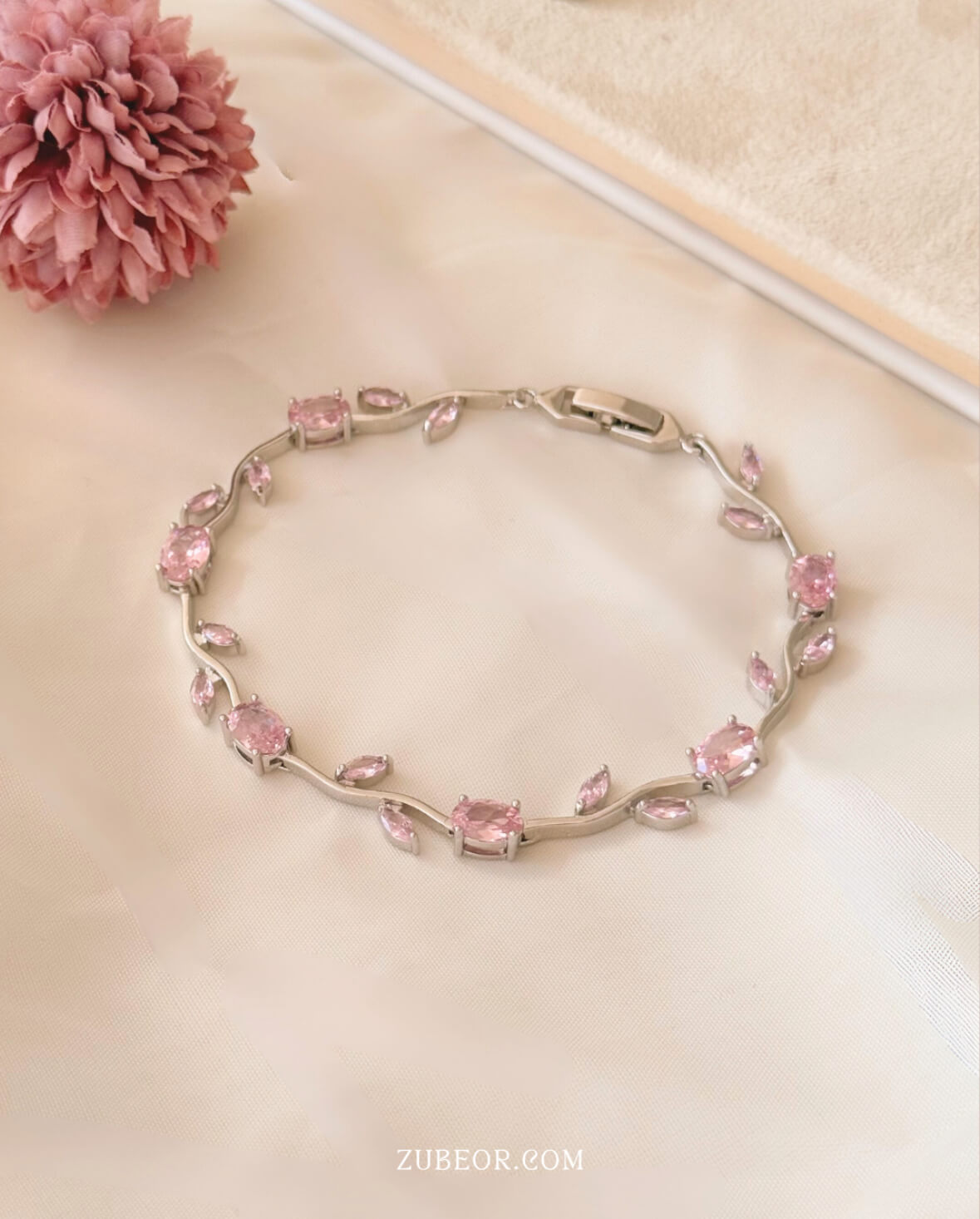 Pulsera tulipanes rosado 4