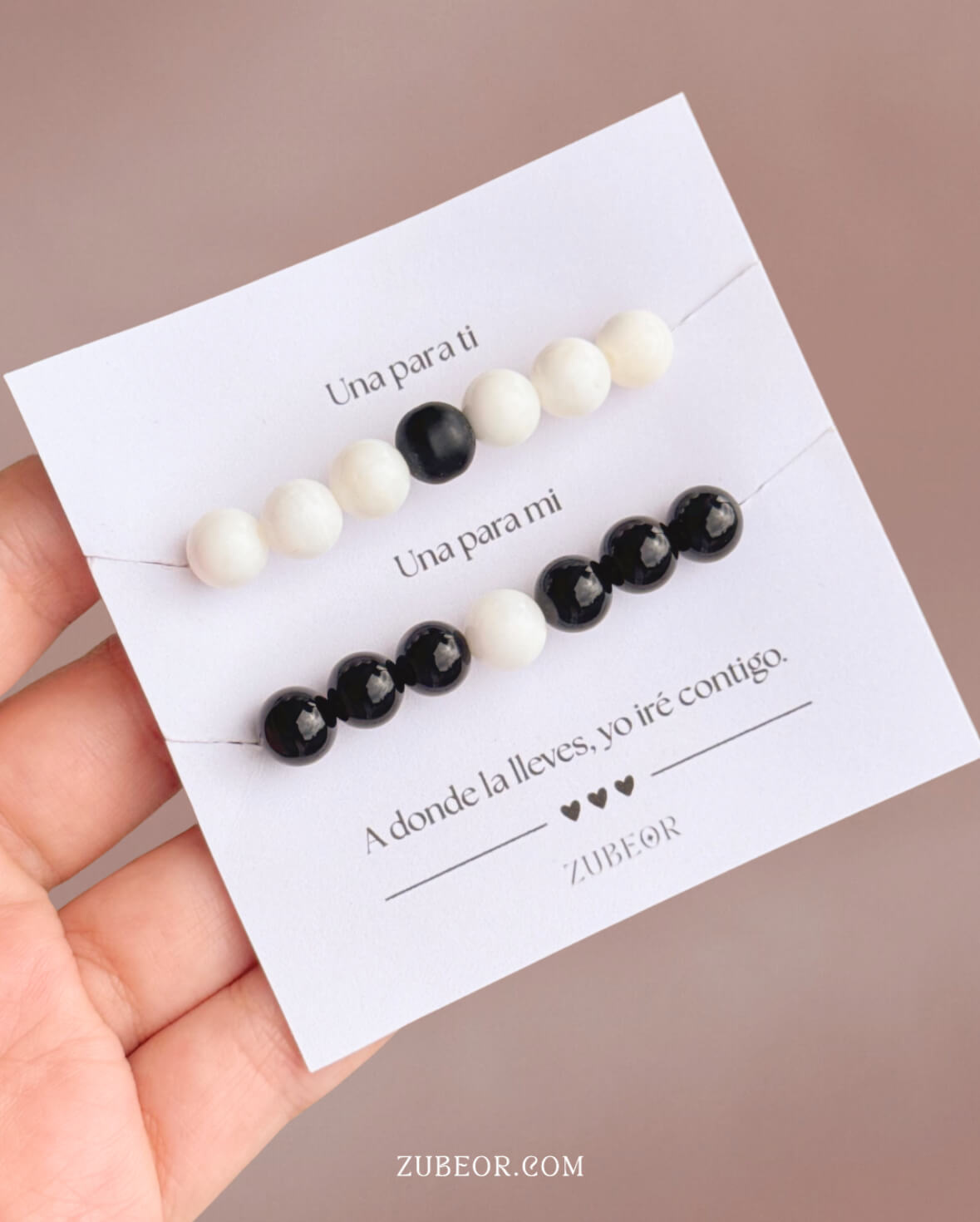 Set de pulseras Black and White 3