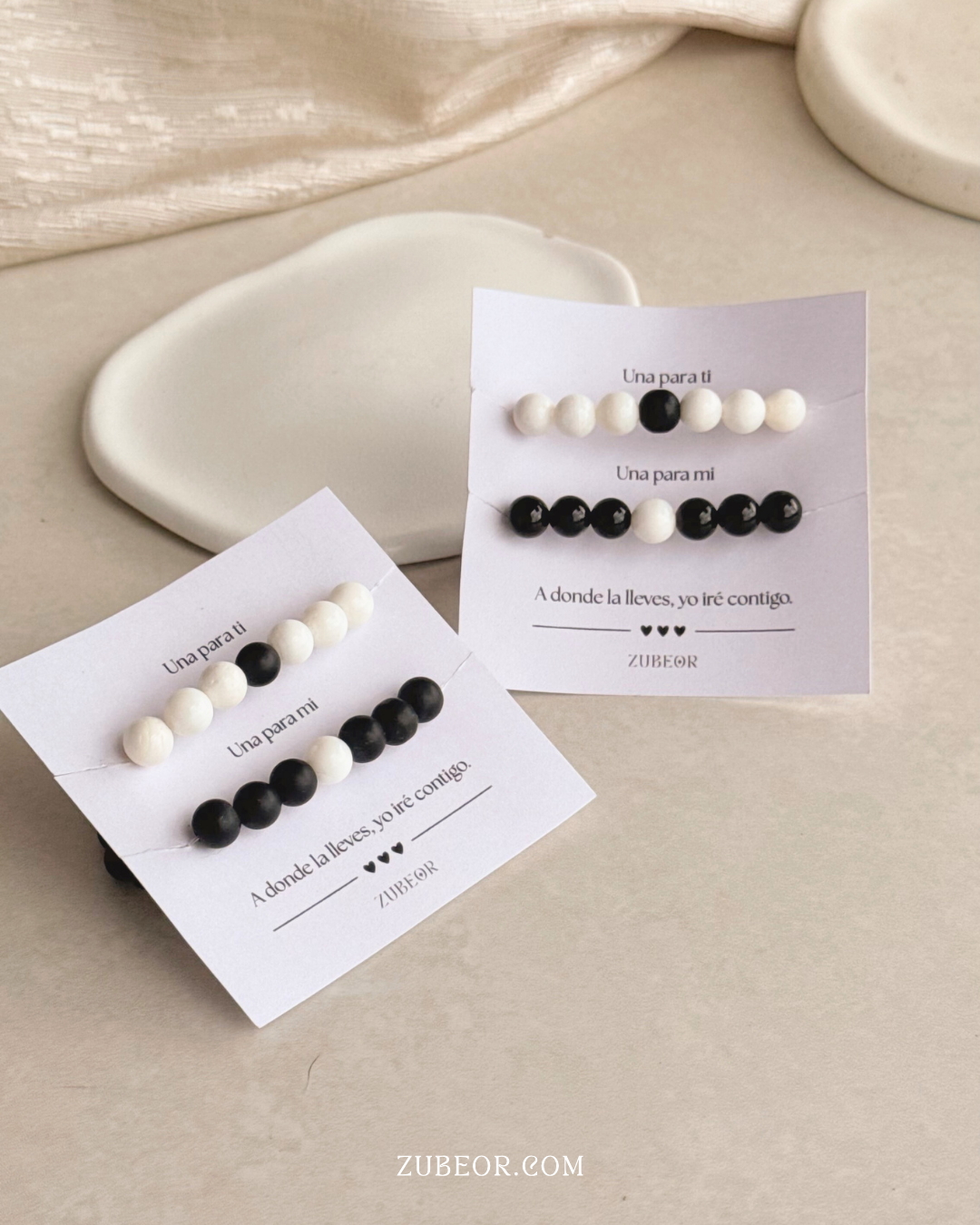 Set de pulseras Black and White 2