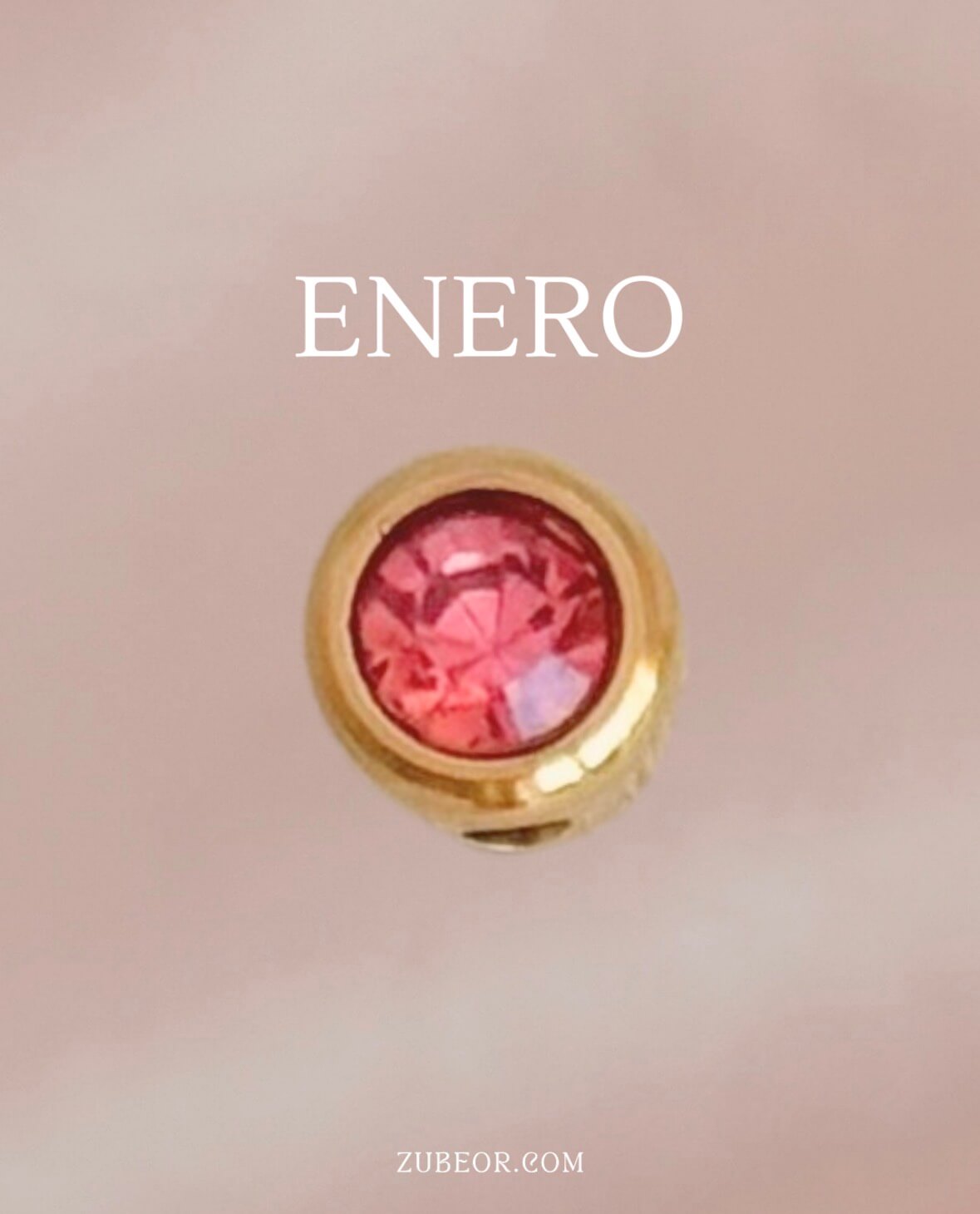 Dije cristal de mes agujero interno 7