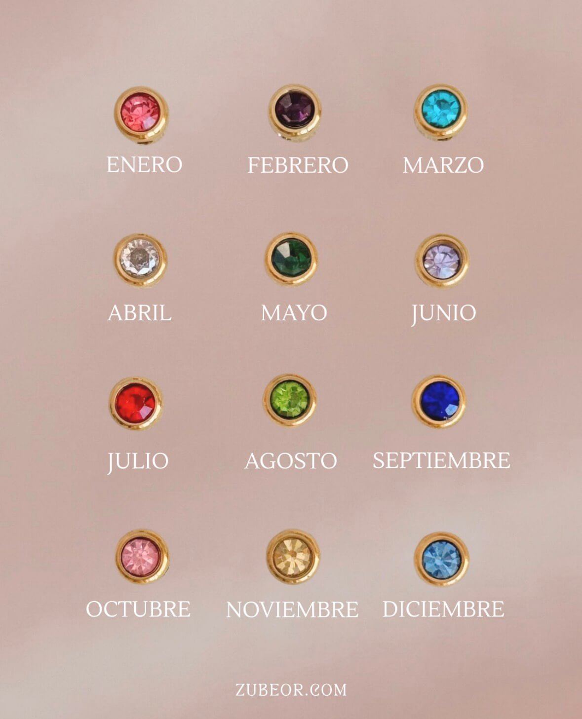 Dije cristal de mes agujero interno 3