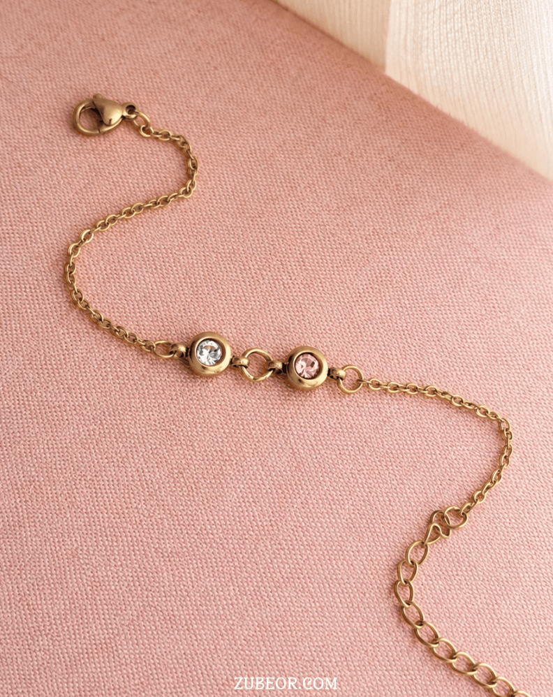 Pulsera cristal de mes redondo 6