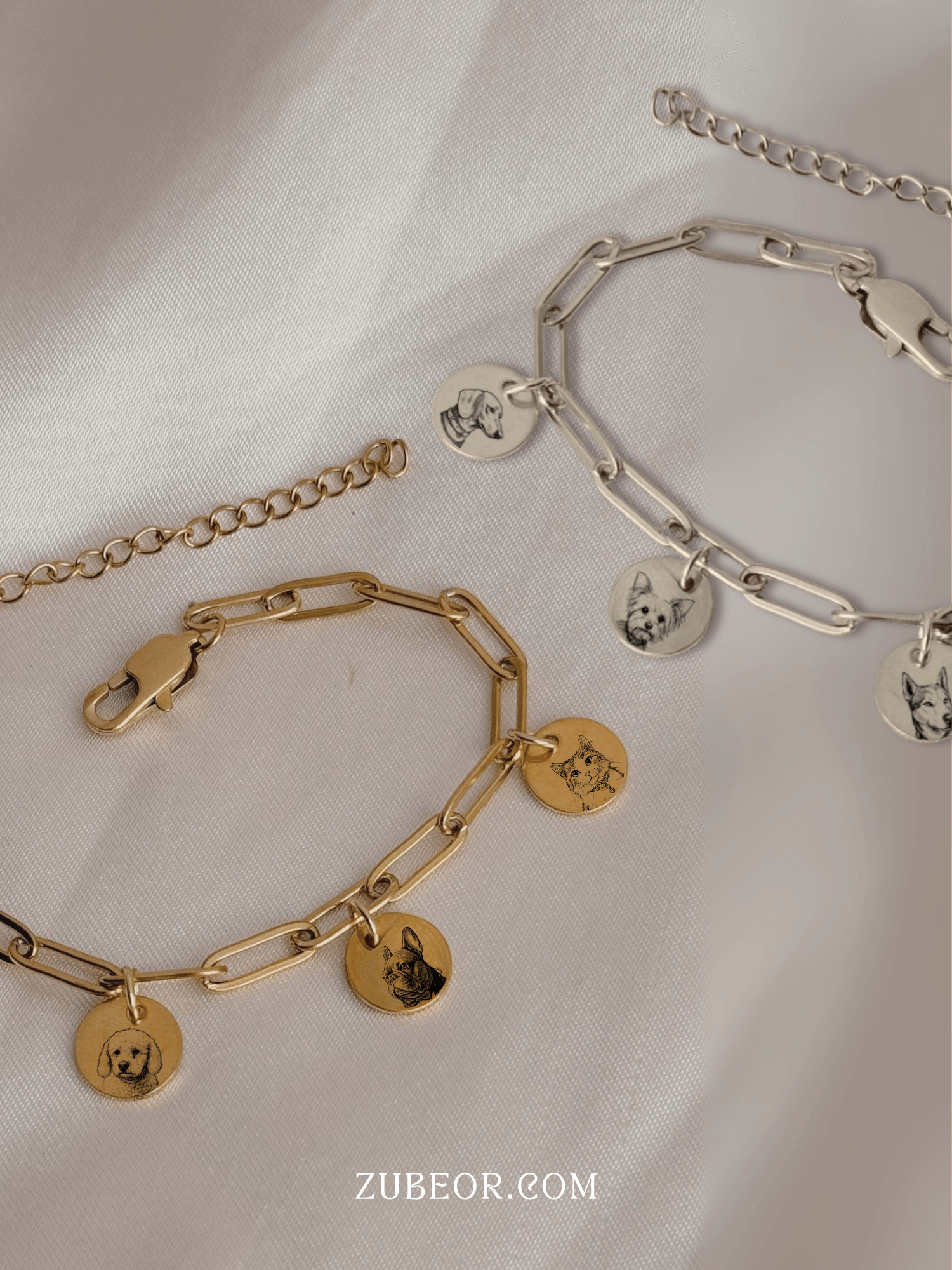 Pulsera con grabado de mascotas (solo pago previo)