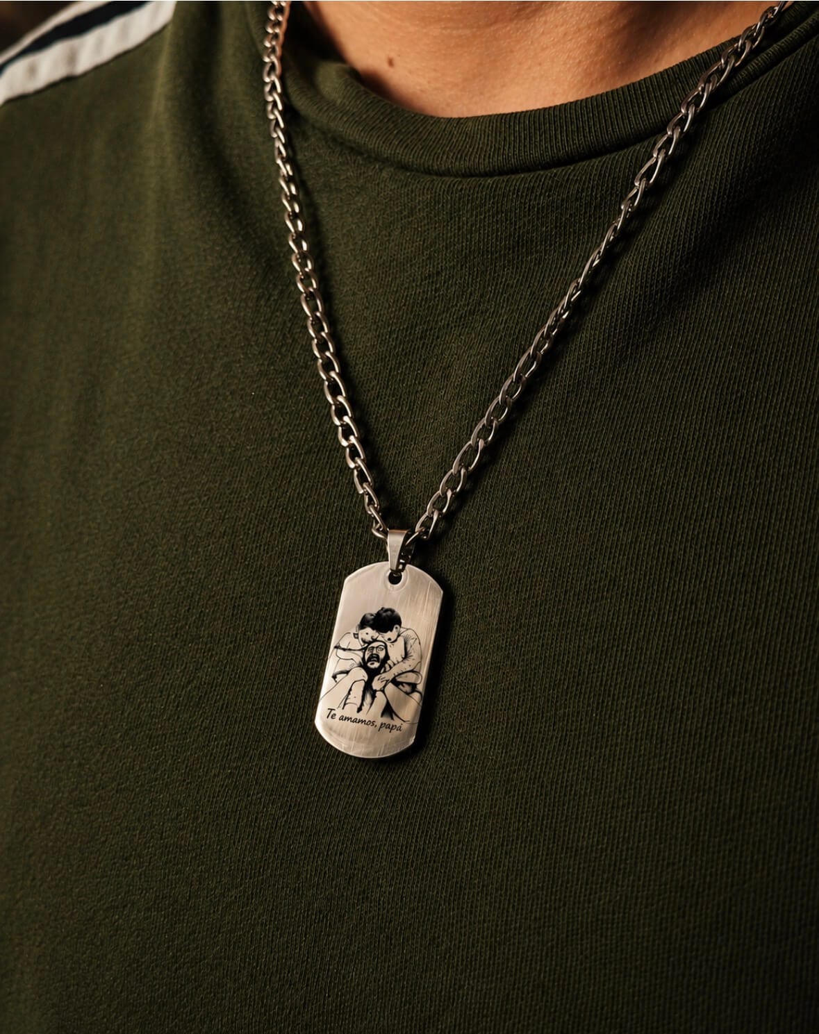 Cadena militar placa pequeña (solo pago previo) 2