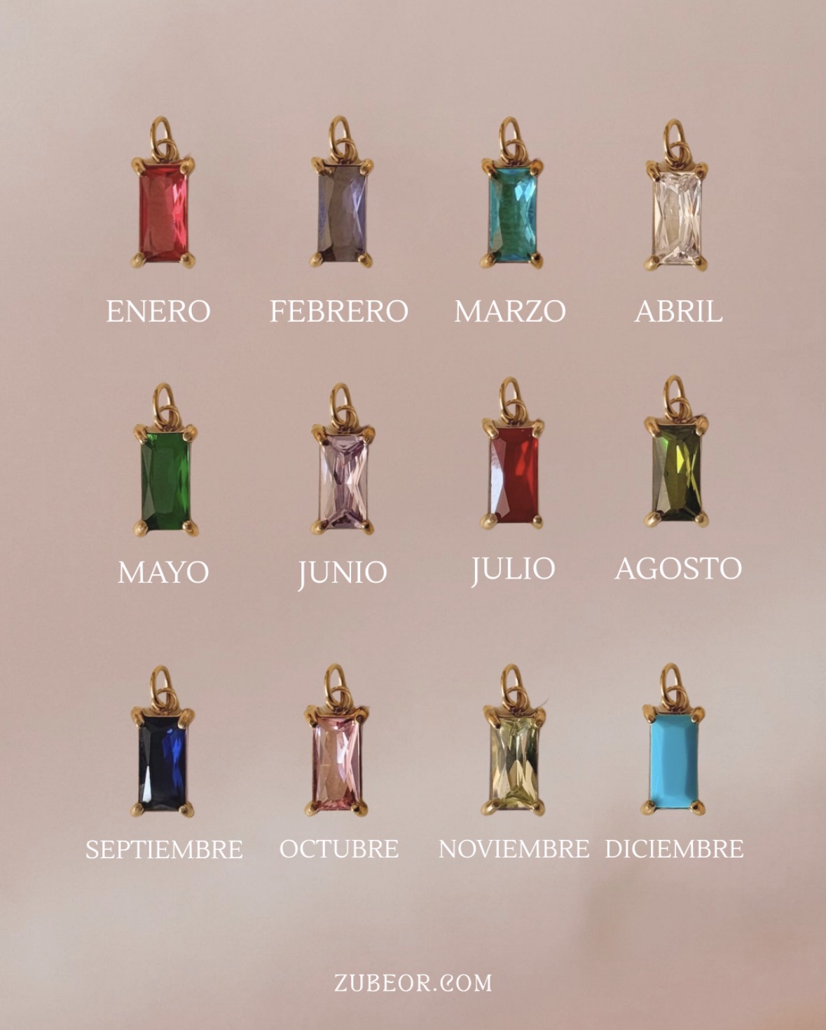 Pulsera con dijes de mes 7