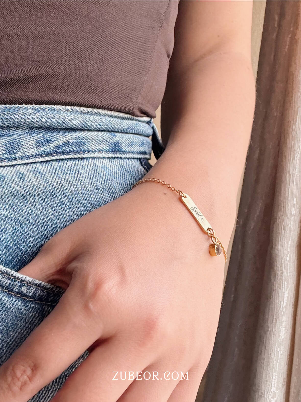 Pulsera placa pequeña grabada (solo pago previo) 5