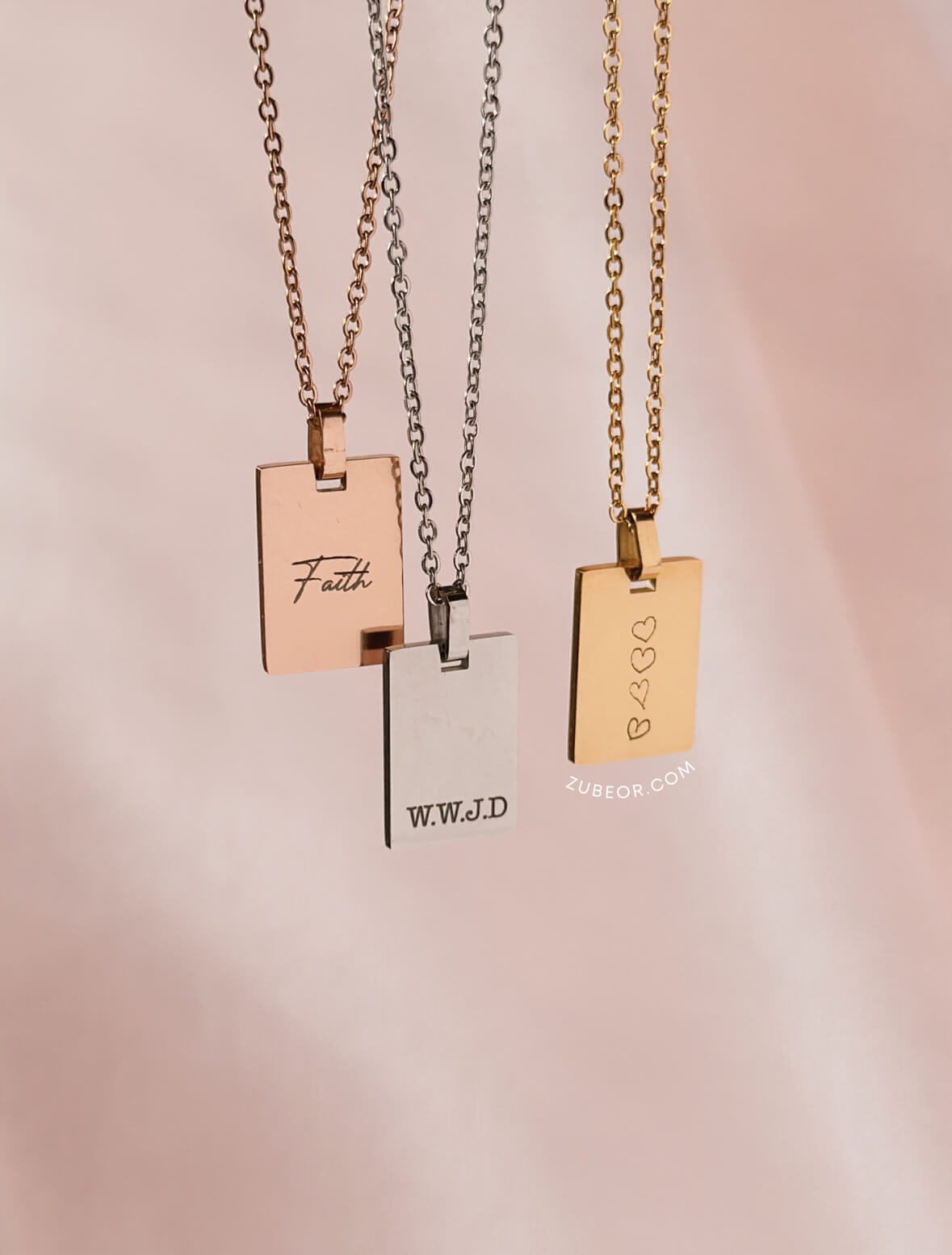 Cadena placa rectangular (grabado solo con pago previo) 2