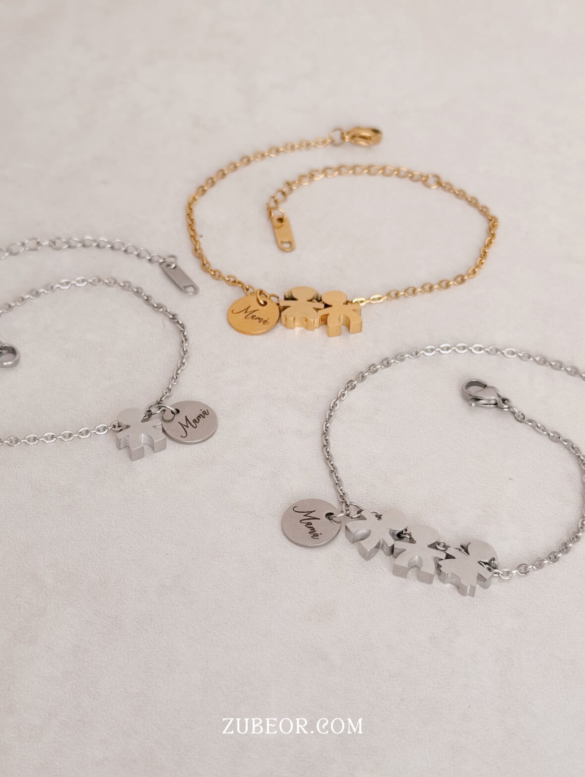 Pulsera hijos acero inoxidable 2