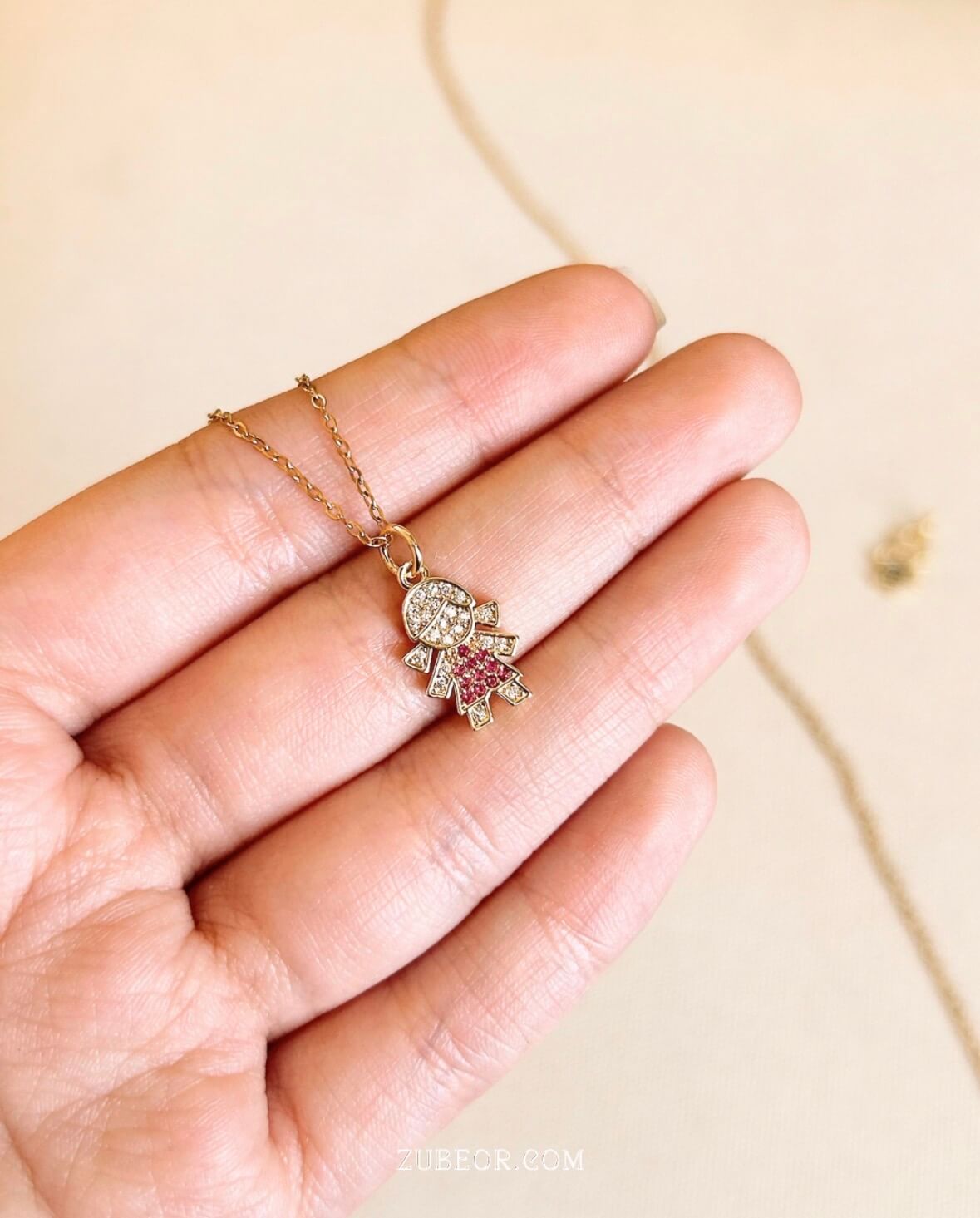 Cadena hijos cristal 13