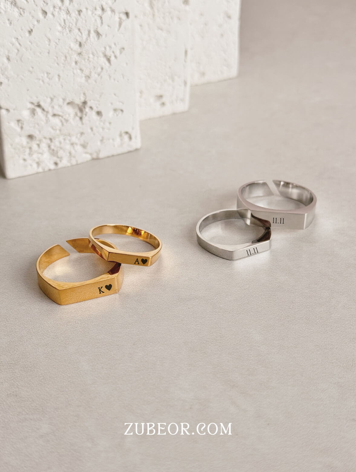 Set de anillos grabados (solo con pago previo) 2