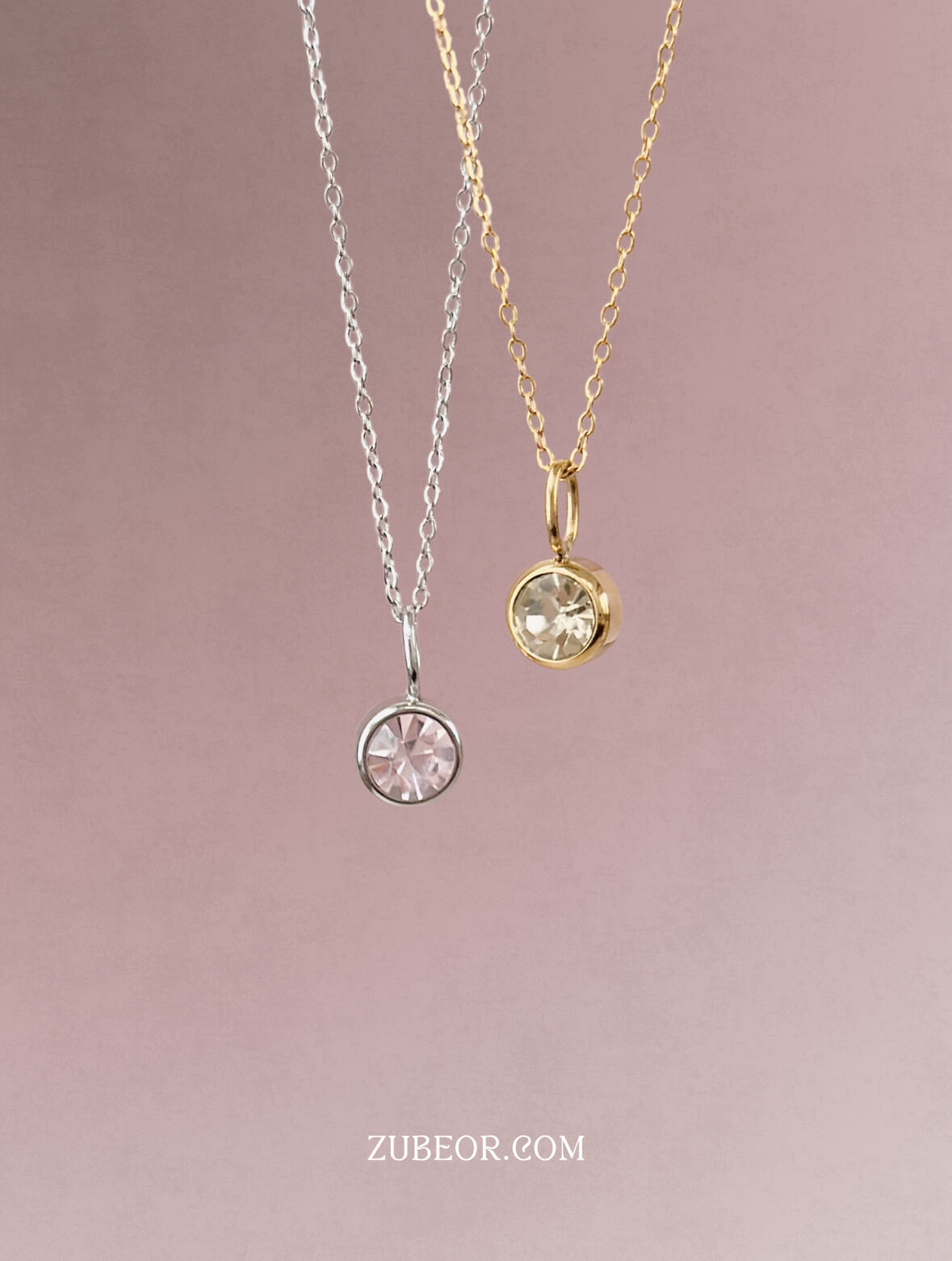 Cadena cristal de mes (dije grande) 2