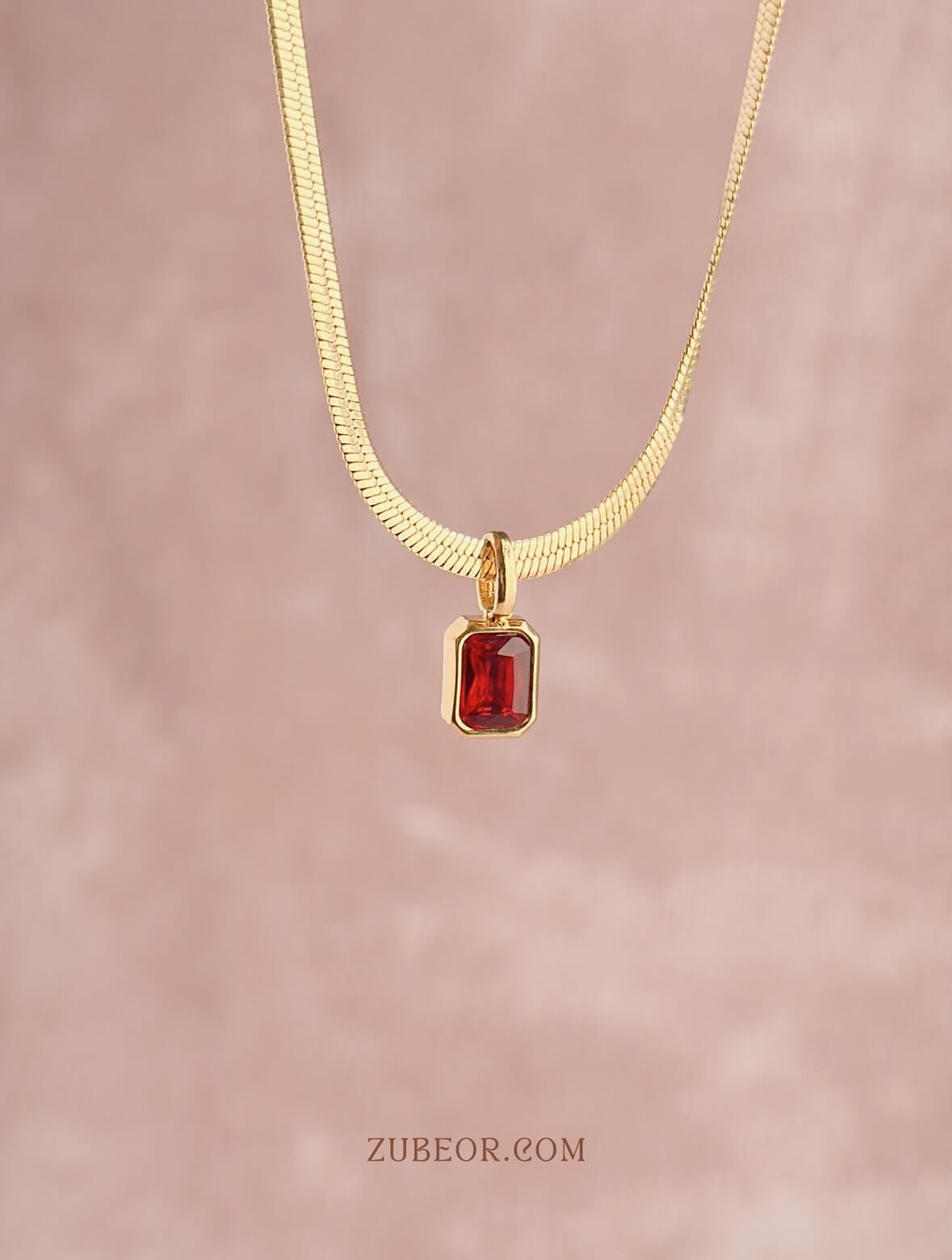 Cadena dije rectangular de colores 11