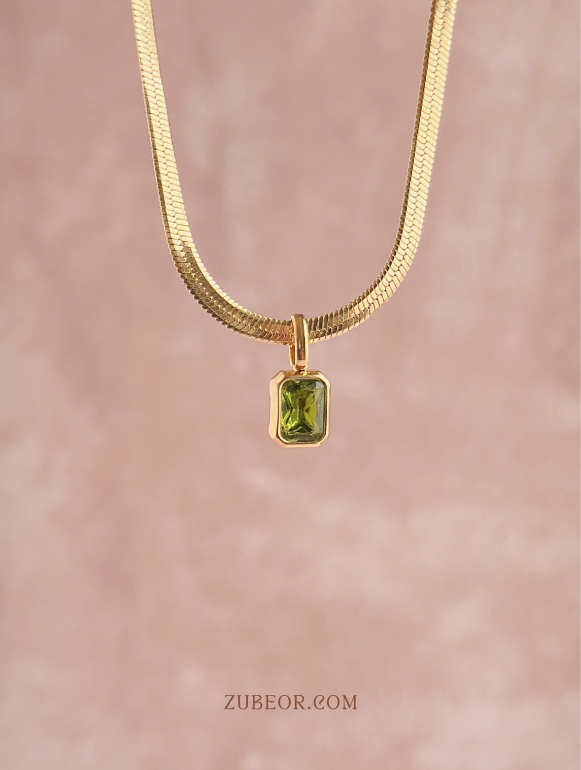 Cadena dije rectangular de colores 13
